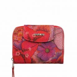 Czerwony damski portfel skórzany BajuBaj PD1255s124. Czerwone portfele damskie bez wzorów, ze skóry. Za 169.00 zł.