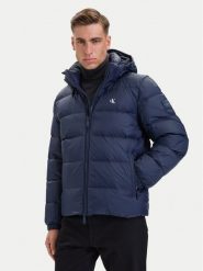Calvin Klein Jeans Kurtka puchowa LV04RG515G Granatowy Regular Fit. Niebieskie kurtki męskie Calvin Klein Jeans, m, bez wzorów, z jeansu, bez kaptura. Za 999.99 zł.