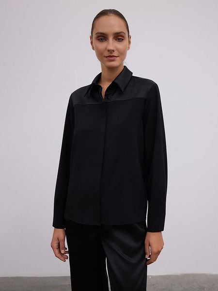 BGN Koszula w kolorze czarnym rozmiar: 40. Czarne koszule damskie BGN, bez wzorów, bez kołnierzyka, bez ramiączek. Za 121.99 zł.