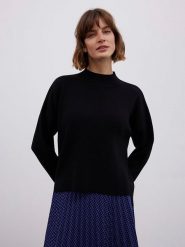 BGN Sweter w kolorze czarnym rozmiar: 34. Czarne golfy damskie BGN, z wełny, bez kołnierzyka. Za 126.45 zł.