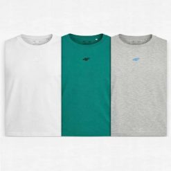 KOSZULKA MĘSKA 4F T-SHIRT LIMITOWANY KOMPLET ZESTAW 3 SZTUKI 3XL M3947 SS26. T-shirty męskie 4f, m, bez wzorów, z bawełny, bez kołnierzyka. Za 164.98 zł.