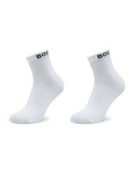 BOSS Skarpety krótkie 50491208 Biały. Białe skarpetki męskie Boss, bez wzorów, z bawełny. Za 59.99 zł.