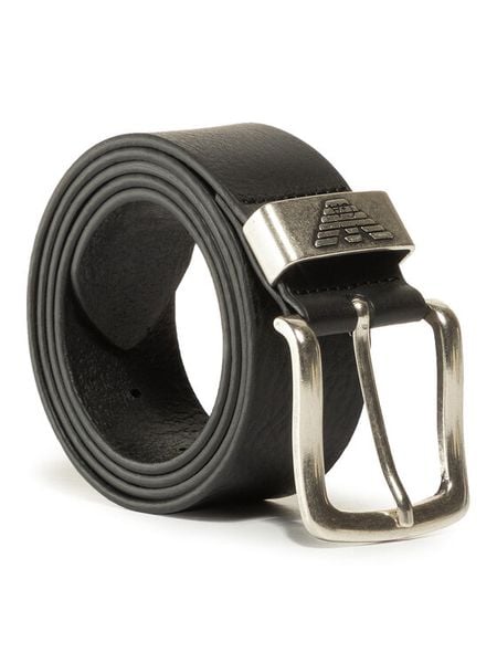 Emporio Armani Pasek Y4S201 YDD6G 80001 Czarny. Czarne paski męskie Emporio Armani, bez wzorów, ze skóry. Za 448.99 zł.
