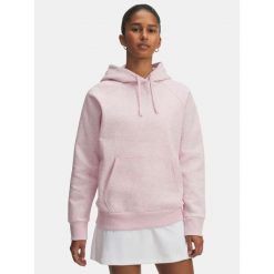 Bluza Damska Nierozpinana Z Kapturem Under Armour Rival Fleece Hoodie. Czerwone bluzy sportowe damskie Under Armour, bez wzorów, bez ramiączek, z kapturem. Za 239.99 zł.