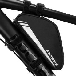 Torba rowerowa Rockbros na ramę. Czarne torebki klasyczne damskie ROCKBROS, bez wzorów, bez dodatków. Za 99.99 zł.