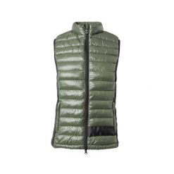 Damska ultralekka kurtka puchowa bez rękawów B Vertigo Sia. Zielone kurtki damskie B VERTIGO, bez wzorów, z puchu, bez kaptura. Za 315.00 zł.