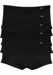 Figi panty (5 par). Czarne figi damskie bonprix, z aplikacjami. Za 59.99 zł.