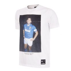 Koszulka dla dorosłych - Maradona x COPA Nápoles Casa - Biały. Białe t-shirty sportowe męskie COPA FOOTBALL, xl, bez ramiączek, do piłki nożnej. Za 211.91 zł.