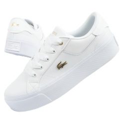 Buty sportowe Lacoste Ziane Platform. Białe buty sportowe na co dzień damskie Lacoste, bez wzorów, trekkingowe. Za 399.00 zł.