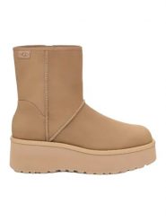 UGG Skórzane botki "Cityfunc Mid" w kolorze beżowym rozmiar: 36. Brązowe botki damskie Ugg, bez obcasa, na platformie, bez zapięcia. Za 461.21 zł.