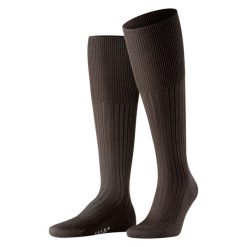 Skarpety męskie Falke Bristol Pure. Brązowe skarpetki męskie Falke, bez wzorów, z materiału. Za 149.00 zł.