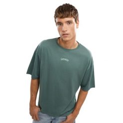 Męski luźny T-shirt Lifestyle Siroko IBZ Ibi Green. Zielone t-shirty męskie SIROKO, m, bez wzorów, z bawełny, bez kołnierzyka. Za 102.00 zł.