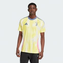 Koszulka Juventus 24/25 Away. Czarne t-shirty sportowe męskie Adidas, l, z materiału, bez ramiączek, do piłki nożnej. Za 331.00 zł.