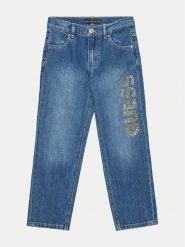 Guess Jeansy J4YA12 D45E0 Niebieski Regular Fit. Niebieskie spodnie dziewczęce Guess, z bawełny. Za 219.99 zł.