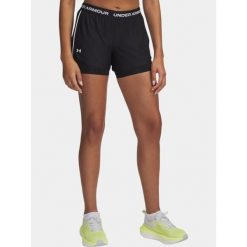 Spodenki treningowe damskie Under Armour Tech Play Up 2in1 Shorts. Czarne szorty damskie Under Armour, bez wzorów, sportowe. Za 100.99 zł.