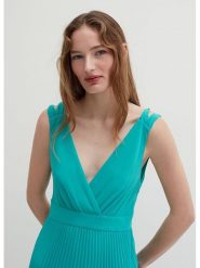 STEFANEL Sukienka w kolorze błękitnym rozmiar: 40. Niebieskie sukienki damskie Stefanel, bez wzorów, bez kołnierzyka, bez ramiączek, maxi. Za 208.83 zł.