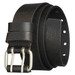 Czarny pasek męski skórzany z klasyczną, podwójną klamrą Peterson PTN LTE-39-BLACK. Czarne paski męskie Peterson, bez wzorów, klasyczne. Za 59.99 zł.