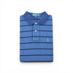 Polo Ralph Lauren męskie koszulka z krótkim rękawem. Niebieskie koszulki polo męskie Ralph Lauren, l, z tkaniny, bez ramiączek, na golfa. Za 127.76 zł.