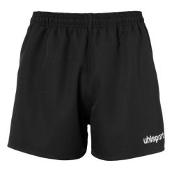 Szorty Uhlsport Rugby. Czarne szorty męskie UHLSPORT, bez wzorów, z poliesteru. Za 127.00 zł.