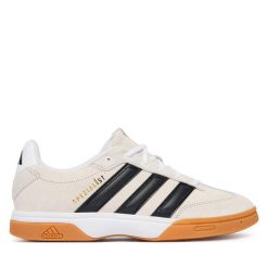 Buty halowe adidas. Szare buty sportowe na co dzień męskie Adidas, bez zapięcia. Za 359.99 zł.
