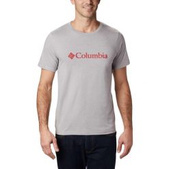 Koszulka Męska Columbia CSC Basic Logo Short Sleeve T-Shirt. Niebieskie t-shirty męskie Columbia, l, bez wzorów, bez kołnierzyka. Za 92.99 zł.