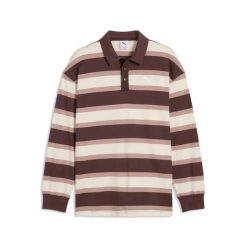 Koszulka polo z długim rękawem Puma Essentials. Brązowe koszulki polo męskie Puma, m, bez wzorów, z materiału, bez ramiączek. Za 264.50 zł.
