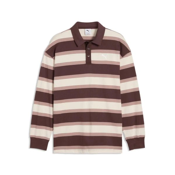 Koszulka polo z długim rękawem Puma Essentials. Brązowe koszulki polo męskie Puma, m, bez wzorów, z materiału, bez ramiączek. Za 264.50 zł.
