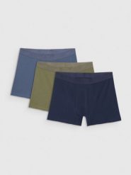 4F Bielizna bokserki (3-pack) męskie - multikolor XL. Bokserki męskie 4f, bez wzorów, z bawełny. Za 99.99 zł.