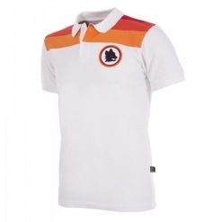 Koszulka Polo dla dorosłych - AS Roma Goście - Biały. Białe koszulki polo męskie COPA FOOTBALL, s, bez wzorów, z bawełny, bez ramiączek. Za 297.05 zł.