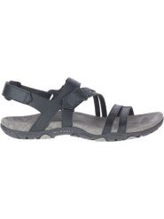 Merrell Skórzane sandały "Sandspur Rose Convert" w kolorze czarnym rozmiar: 36. Czarne sandały damskie MERRELL, bez wzorów, bez obcasa. Za 158.47 zł.