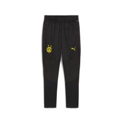 Młodzieżowe spodnie treningowe Borussia Dortmund PUMA Black Faster Yellow. Czarna spodnie sportowe damskie Puma, m, do piłki nożnej. Za 305.30 zł.