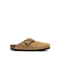 Uniseksowe sandały ARIZONA. Brązowe sandały damskie Birkenstock, bez wzorów, ze skóry, bez obcasa. Za 657.00 zł.