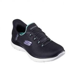 Buty do chodzenia damskie Skechers Summits Diamond Dream. Czarne buty sportowe na co dzień damskie Skechers, bez wzorów, z materiału, trekkingowe. Za 357.00 zł.