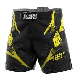 Spodenki Sportowe Męskie na trening i siłownię EXTREME HOBBY IRON FORCE. Żółte szorty męskie EXTREME HOBBY, bez wzorów, z elastanu, sportowe. Za 229.00 zł.