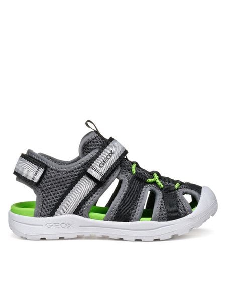 Geox Sandały J Vaniett J555XA 1454 C0655 S Szary. Szare sandały chłopięce Geox, z materiału, bez zapięcia. Za 249.99 zł.