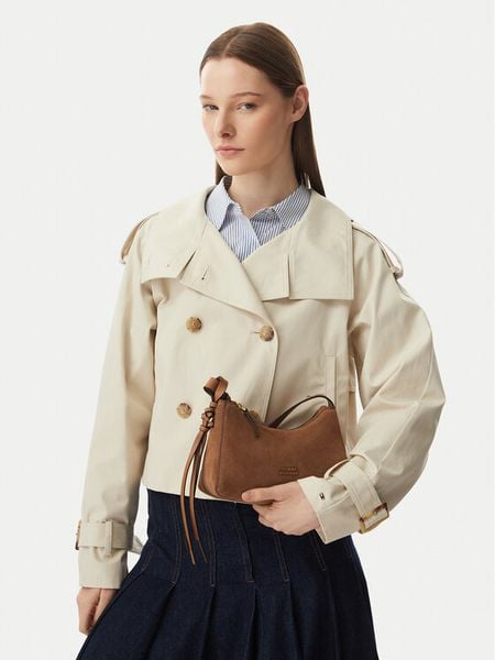 Tommy Hilfiger Torebka Th Statement Mini Should Bag Sue AW0AW18823 Brązowy. Brązowe torebki klasyczne damskie Tommy Hilfiger, bez wzorów, bez dodatków. Za 749.99 zł.
