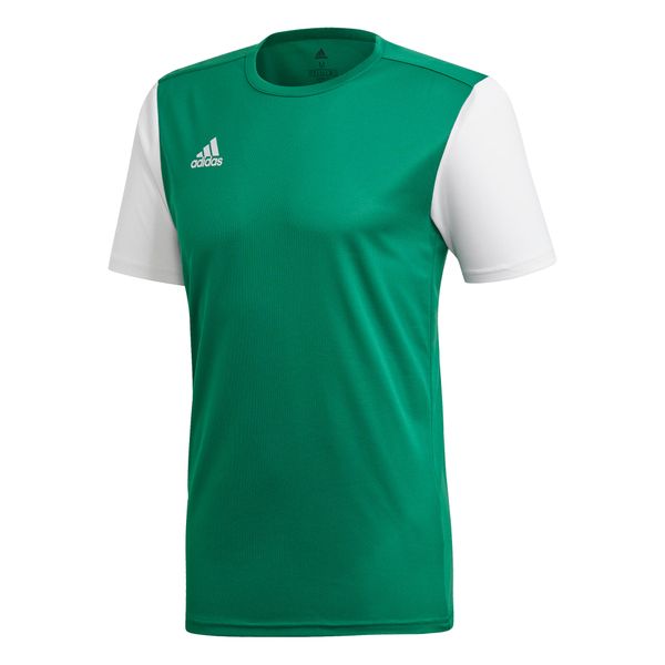 Koszulka piłkarska męska adidas Estro 19 Jersey. Białe t-shirty sportowe męskie Adidas, l, z jersey, bez ramiączek, do piłki nożnej. Za 52.00 zł.