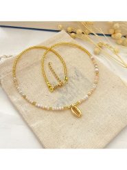 Atelier MIU Pozłacany naszyjnik - dł. 38 cm rozmiar: onesize. Brązowe naszyjniki damskie atelier MIU, pozłacane. Za 30.99 zł.