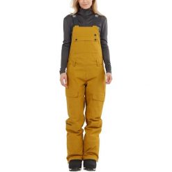 Damskie spodnie narciarskie Fundango Sakura Bib. Brązowe spodnie dresowe damskie Fundango, na zimę, xs, bez wzorów. Za 599.90 zł.