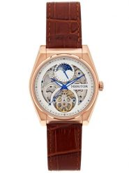 Heritor Zegarek automatyczny "Daxton" w kolorze różowozłoto-brązowym rozmiar: onesize. Brązowe, analogowe zegarki męskie Heritor, ze stali. Za 543.99 zł.