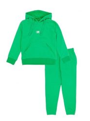 Bluza z bawełna z kaptur na co dzień na siłownię. Zielone bluzy z kapturem damskie LEONE 1947 APPAREL, z bawełny. Za 105.21 zł.