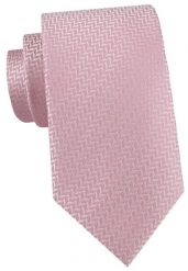 Męski Krawat Alties - Róż Pudrowy, Geometryczny Mikrowzór. Czerwone krawaty i muchy męskie Alties, bez wzorów, z tkaniny, eleganckie. Za 55.00 zł.