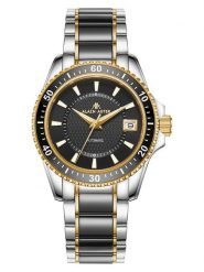 ALAIN ASTER Zegarek kwarcowy w kolorze złoto-srebrno-czarnym rozmiar: onesize. Czarne, analogowe zegarki damskie ALAIN ASTER, ze stali. Za 1,348.99 zł.