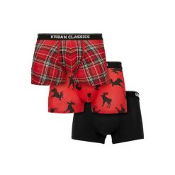 Bokserki Urban Classics (x3). Czarne bokserki męskie Urban Classics, z aplikacjami, z bawełny. Za 84.65 zł.