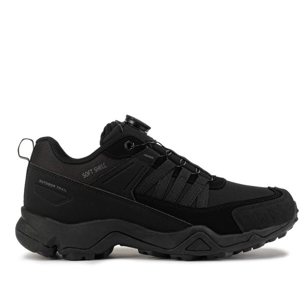 Buty męskie sportowe trekkingowe DK SPIDER SOFTSHELL. Czarne buty trekkingowe męskie DK, z materiału, bez zapięcia, trekkingowe. Za 199.00 zł.
