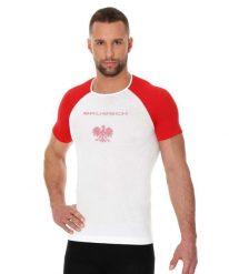 Koszulka męska z krótkim rękawem Brubeck 3D Husar PRO. Białe t-shirty sportowe męskie Brubeck, m, z dzianiny, bez ramiączek, do biegania. Za 99.99 zł.