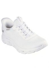 Buty SKECHERS SLIP-INS BOBS ARC WAVES Biały. Białe obuwie do biegania damskie Skechers. Za 331.99 zł.