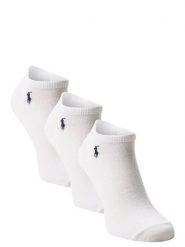 Polo Ralph Lauren skarpety do obuwia sportowego pakowane po 3 szt. Mężczyźni Bawełna biały, ONE SIZE. Białe skarpetki męskie Polo Ralph Lauren, bez wzorów, z bawełny. Za 124.99 zł.