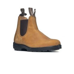 Sztyblety Blundstone Sand 561. Brązowe sztyblety męskie Blundstone, z gumy, z okrągłym noskiem, przed kolano, bez zapięcia. Za 908.91 zł.