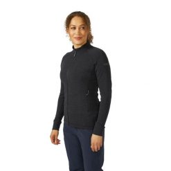Bluza polarowa damska Rab Nexus Jacket rozpinana. Czarne bluzy z kapturem damskie RAB, na lato, s, z materiału. Za 291.49 zł.